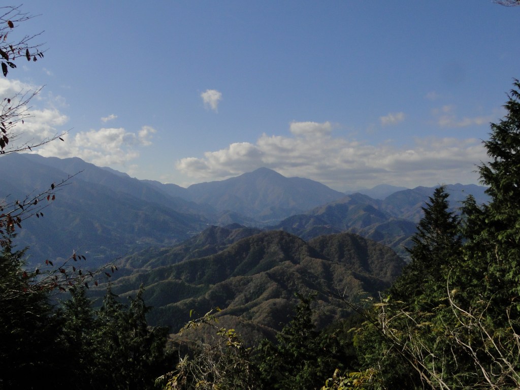 View from the top last year with Mt Omuro in the centre.