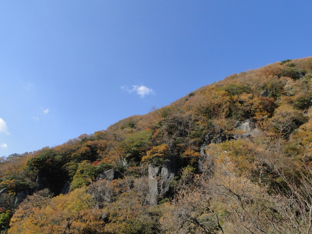 The rocky base of Mt Maku