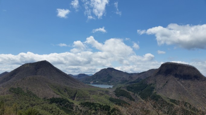 View of Haruna lake - one example of a destination that can be reached as a daytrip using the Tokyo wide pass.