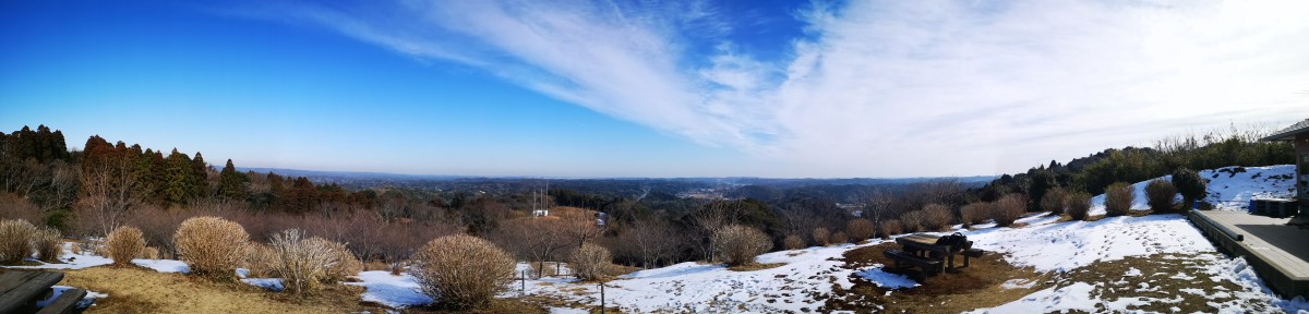 Kasamori Green Path (highest point 135m), Chonan Town, Chiba Prefecture, Sunday, January 9,&nbsp;2022